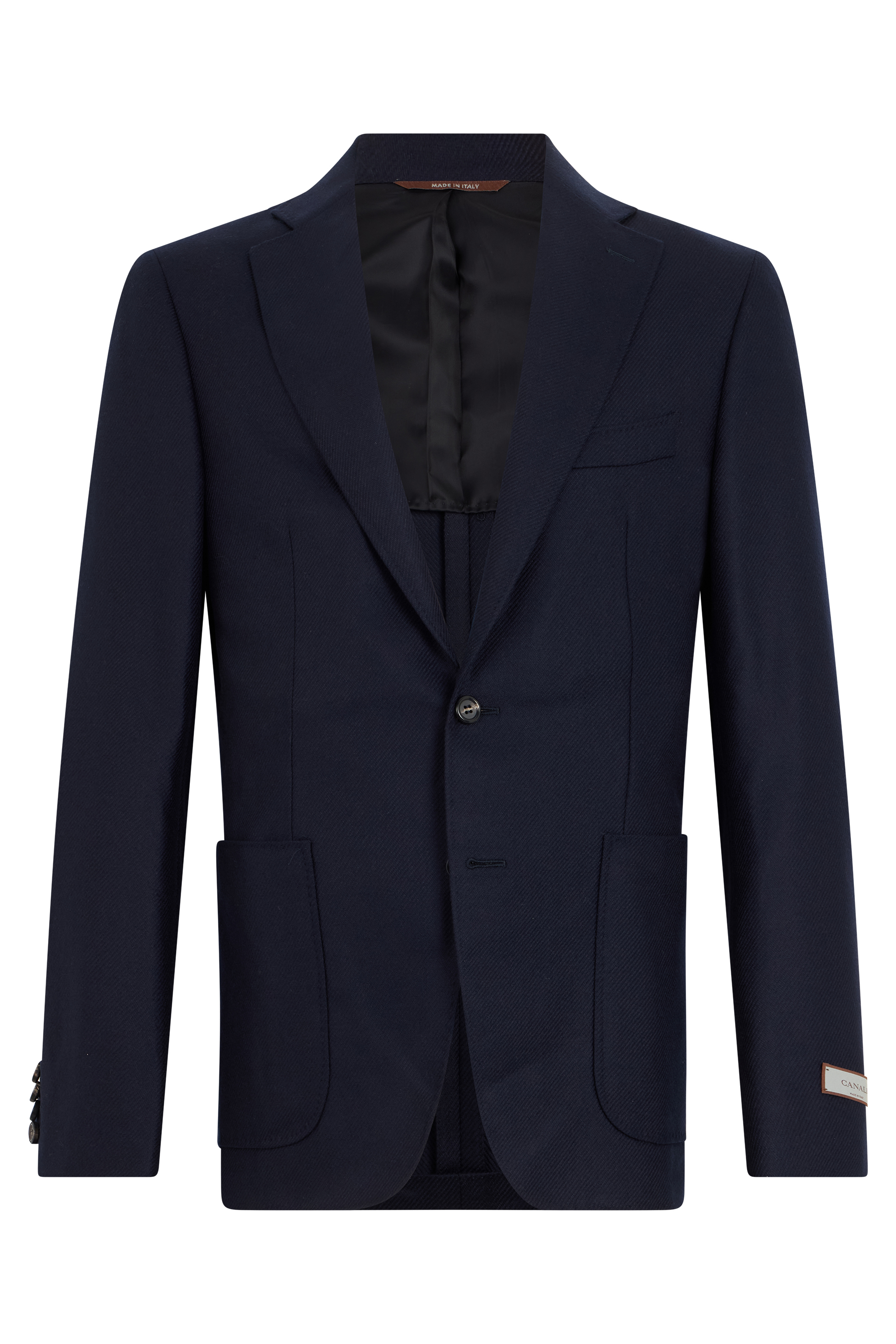 Single breasted jacket in a wool and silk blend