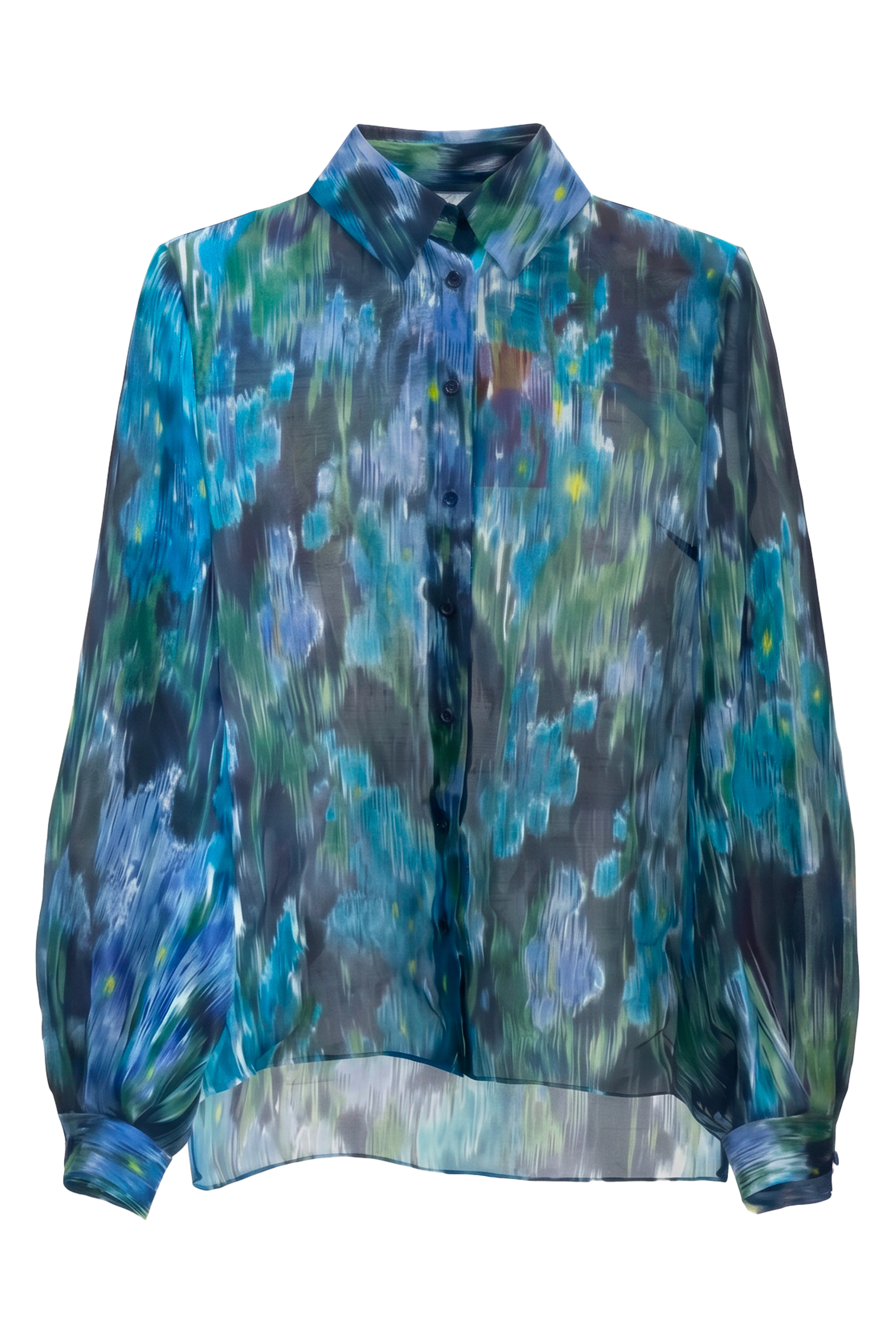 Printed silk shirt