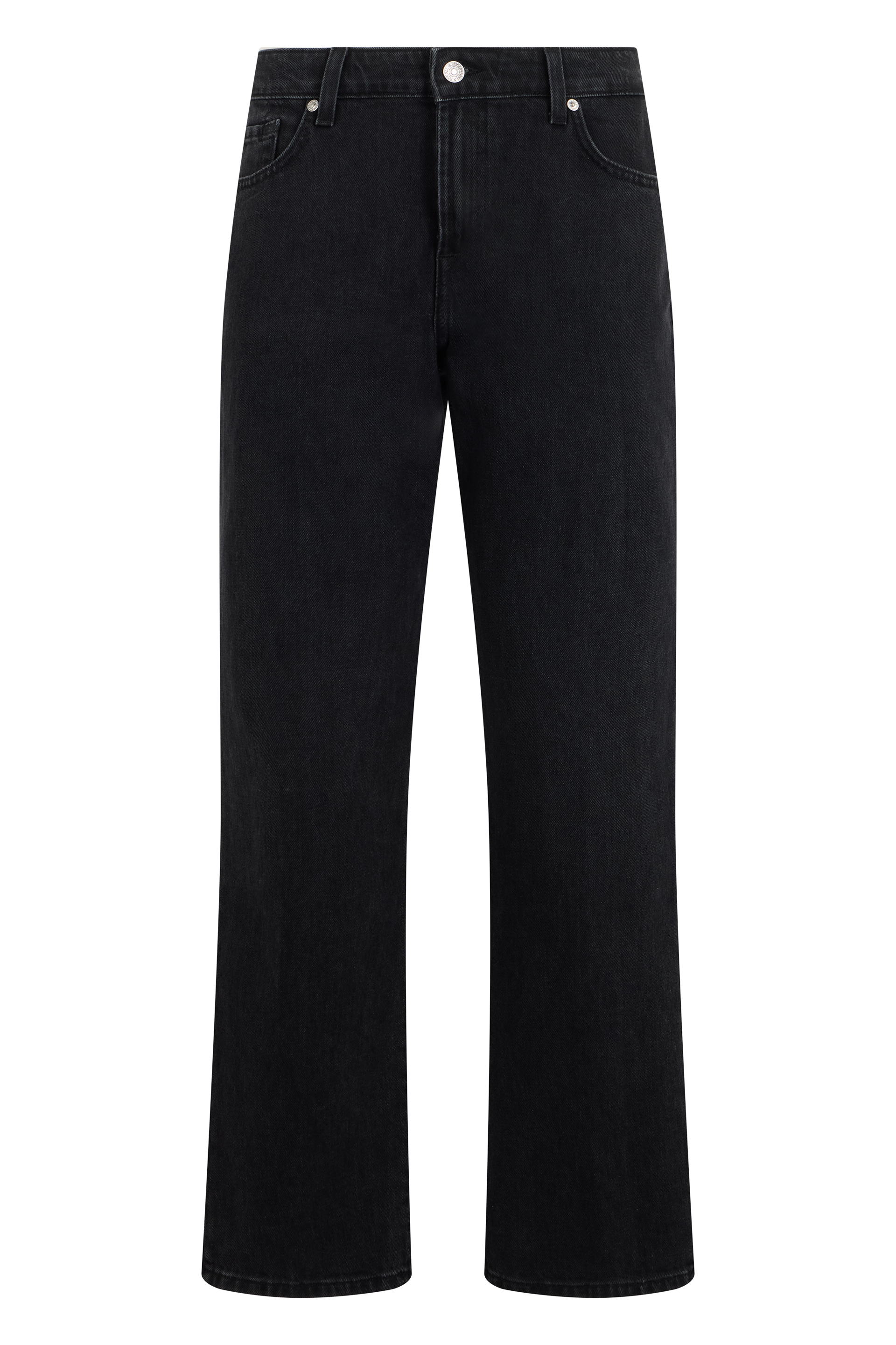 Straight denim jeans in cotton