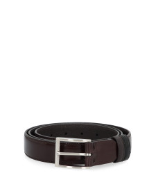 Reversible leather belt