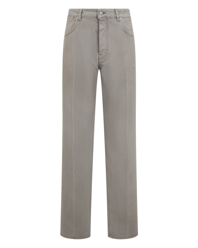 Straight jeans in cotton denim