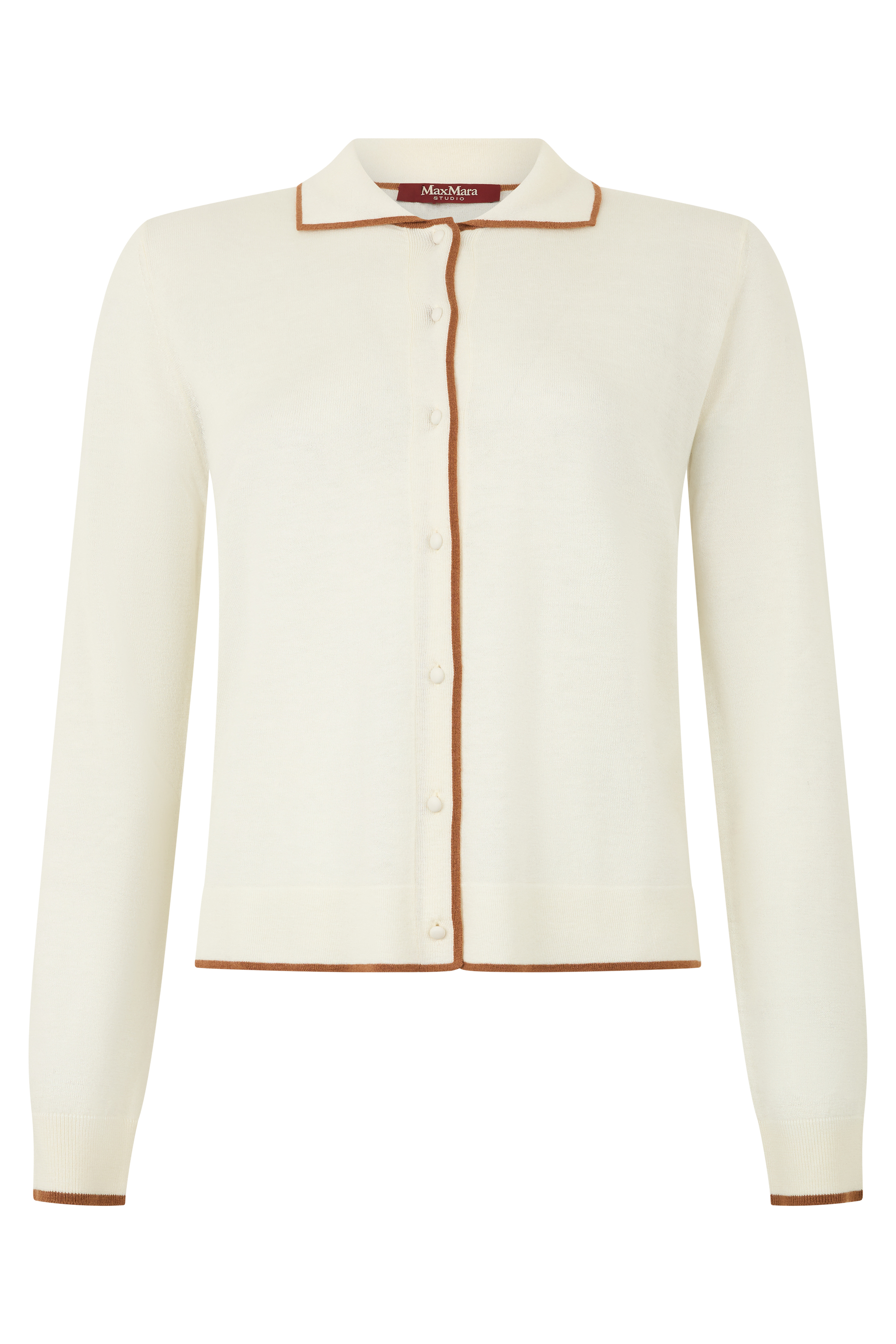 Cardigan in wool and silk