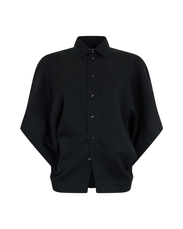 Oversized shirt in twill