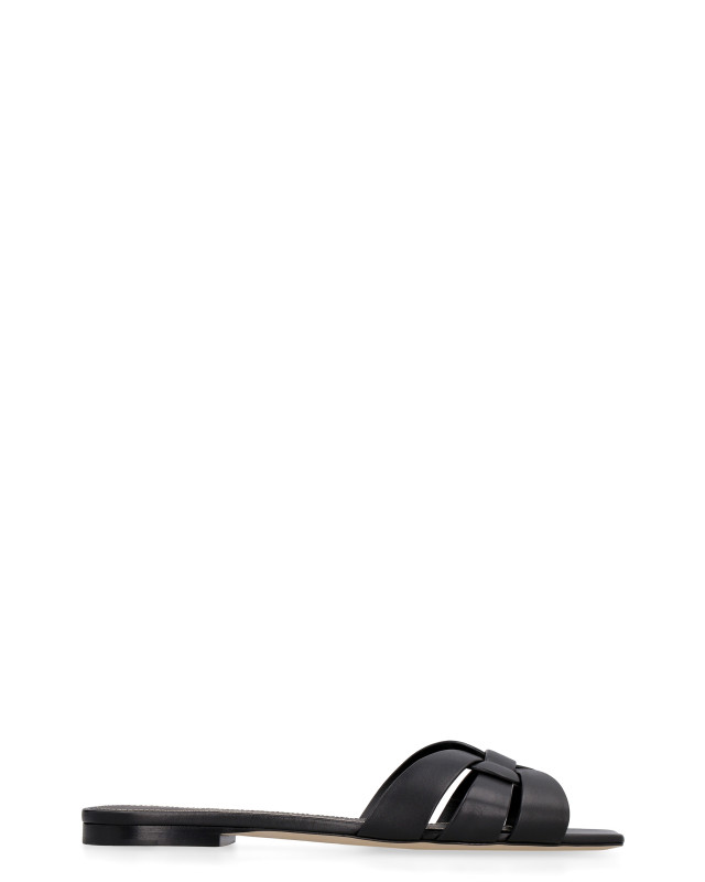 Leather slides