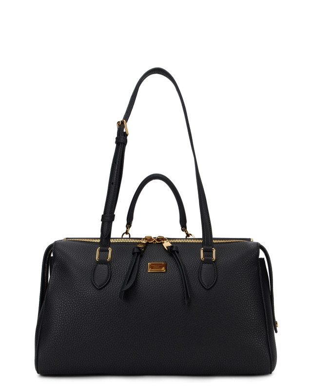 Leather tote bag