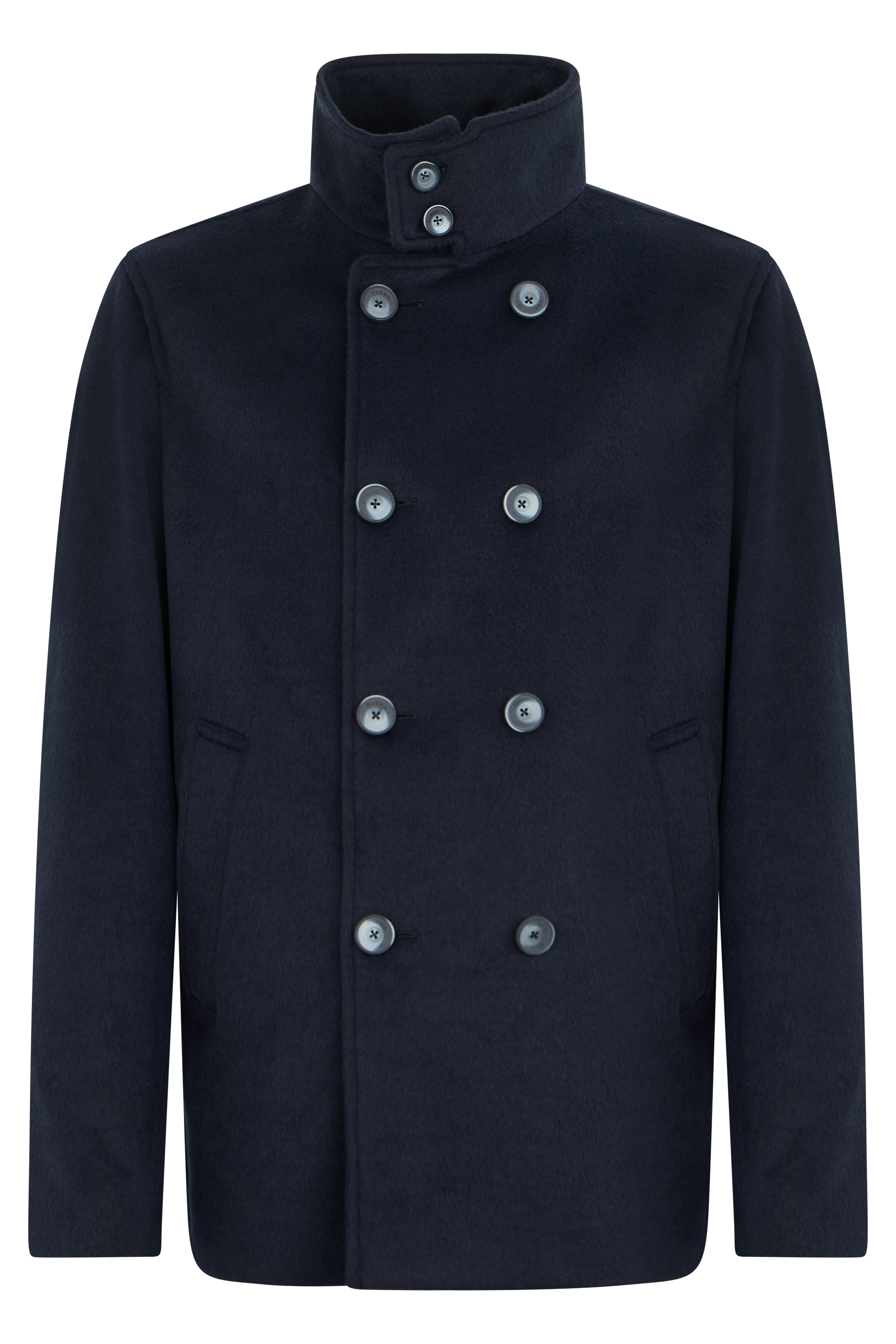 Jacket with double-breasted closure