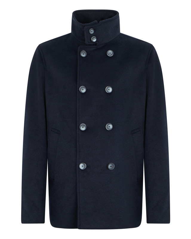 Jacket with double-breasted closure