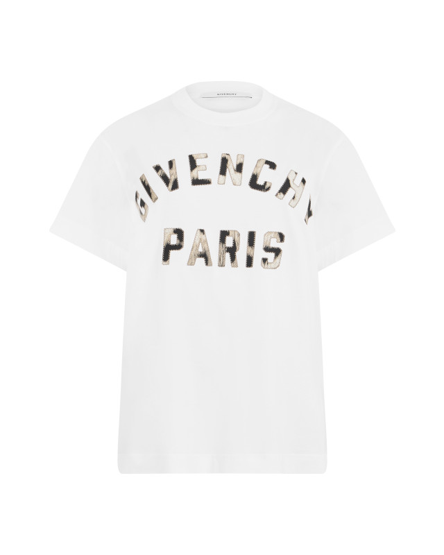 Cotton T-shirt with embroidered logo