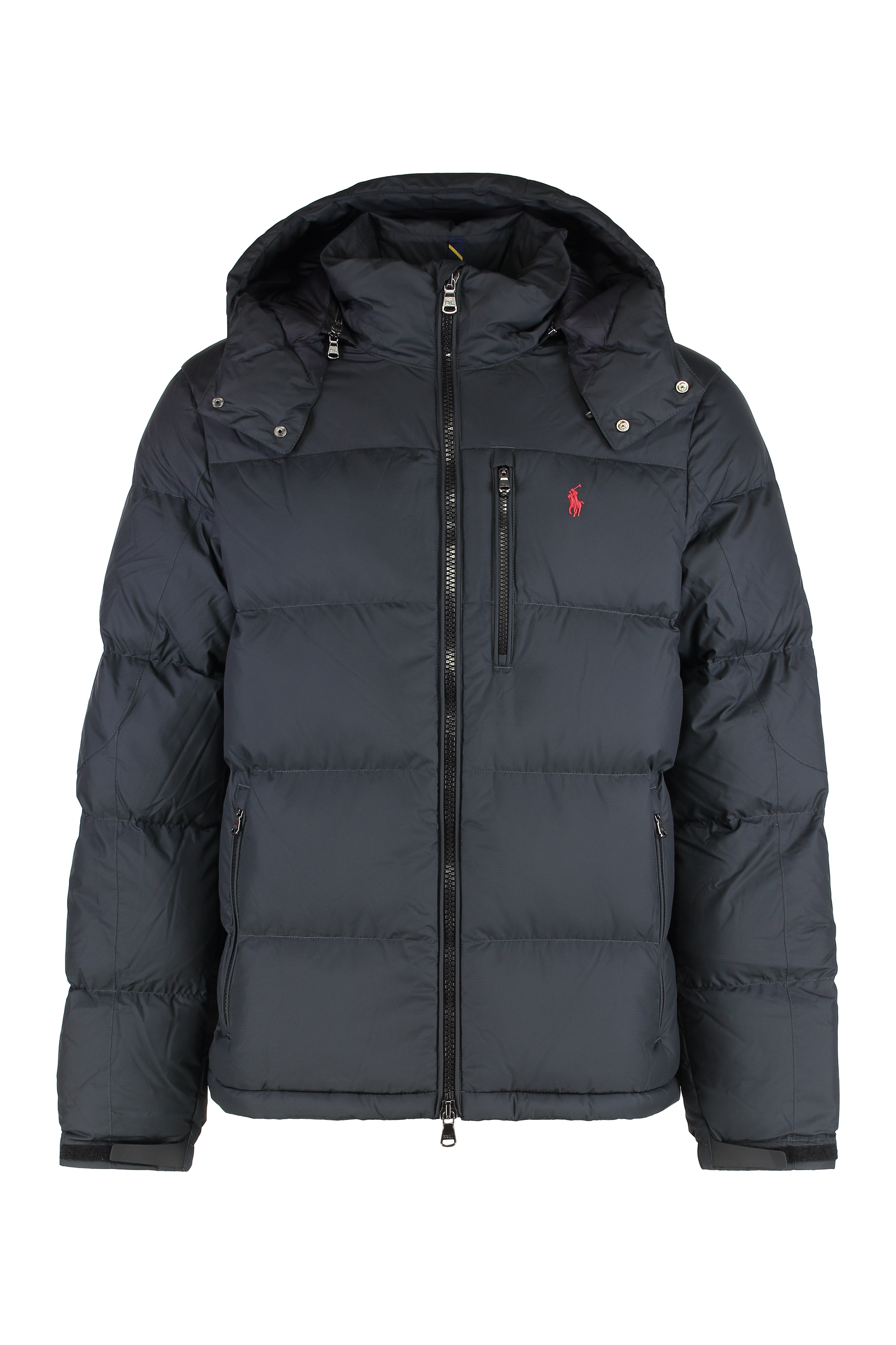 Down jacket with hood