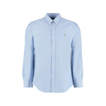 Button-down collar cotton shirt