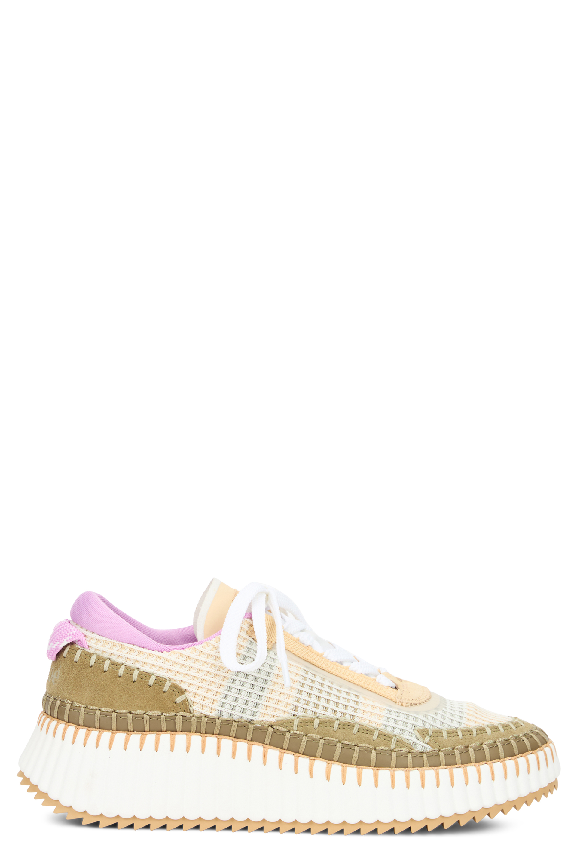 Sneakers with high sole