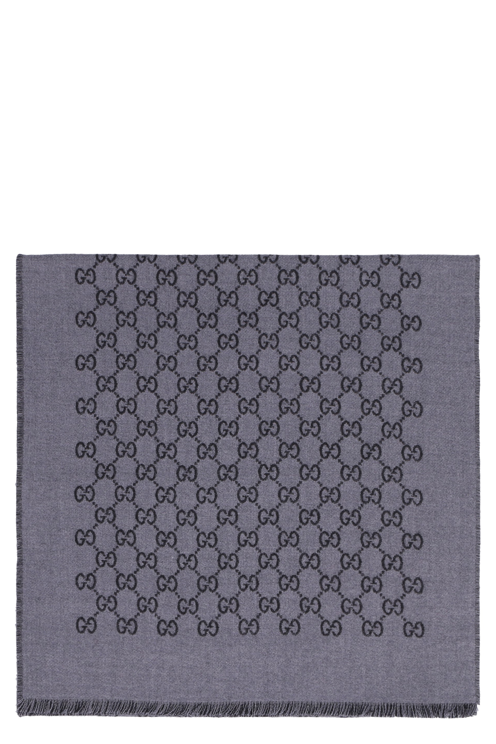 Wool GG jacquard scarf