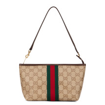 Small hand bag in monogram fabric