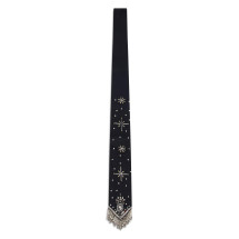 Tie with fringes and beads