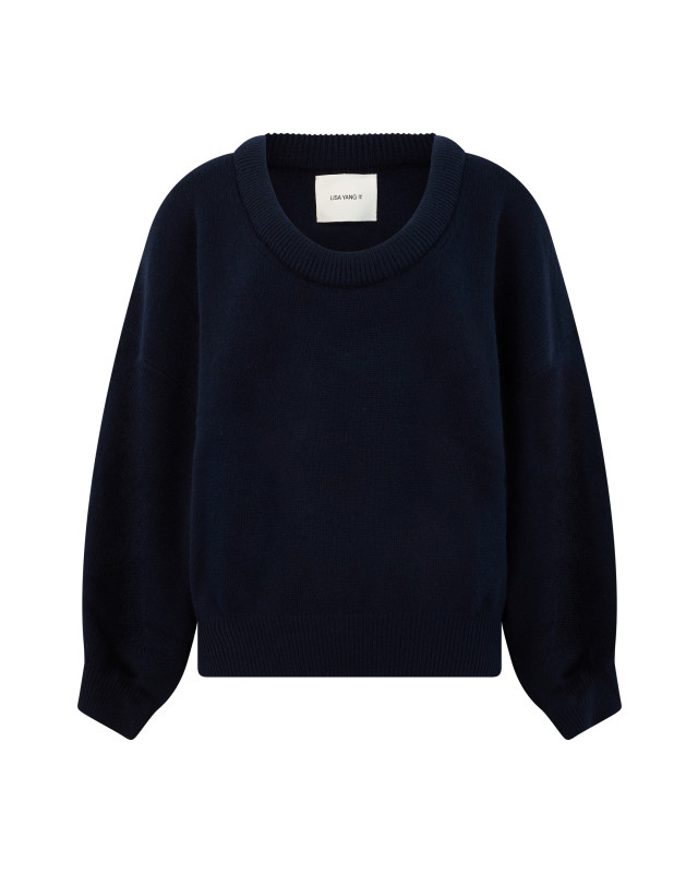 Oversized sweater in cashmere