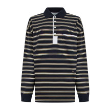 Oversize polo in pique