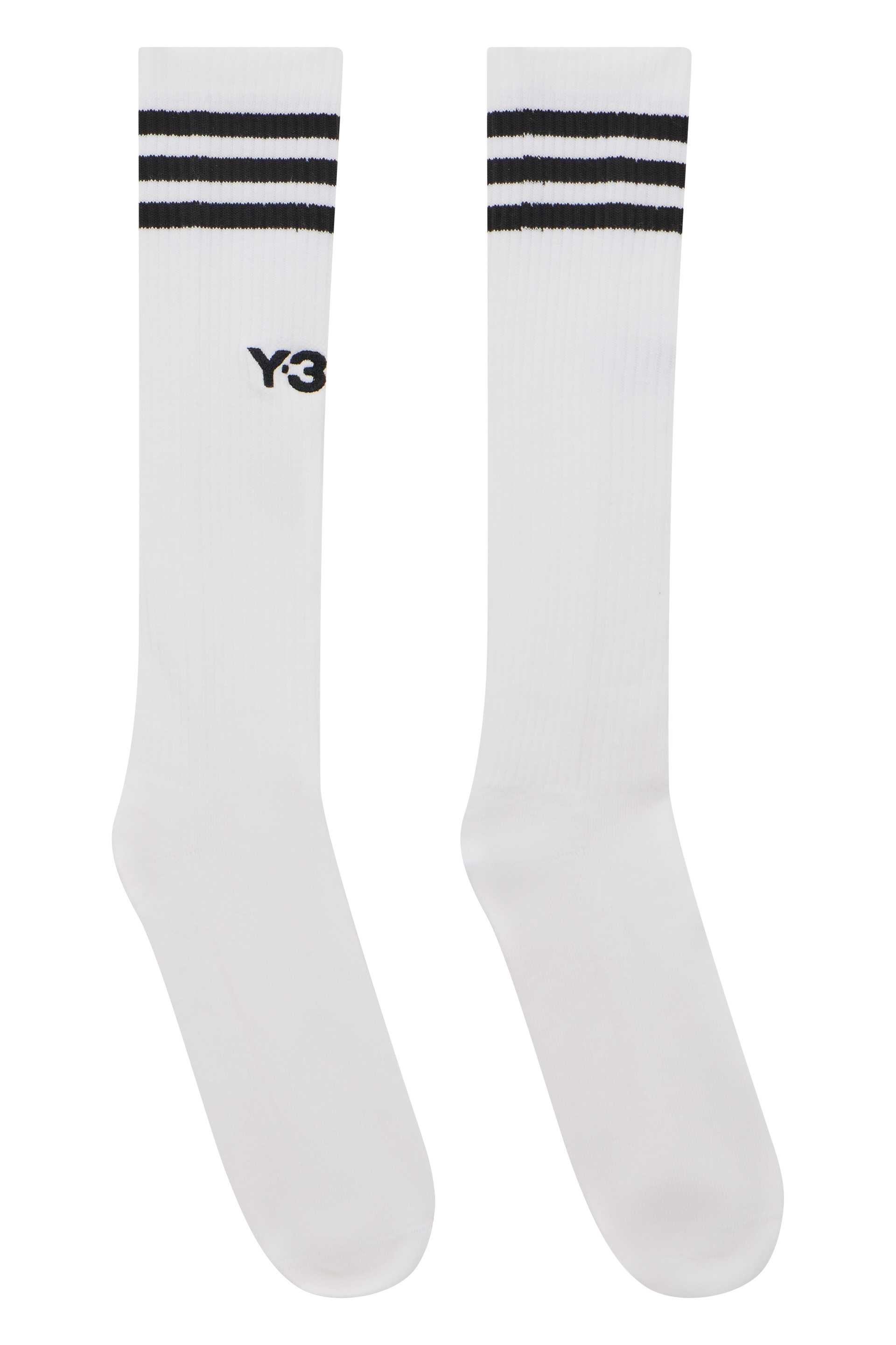 Knee-high socks with stripes