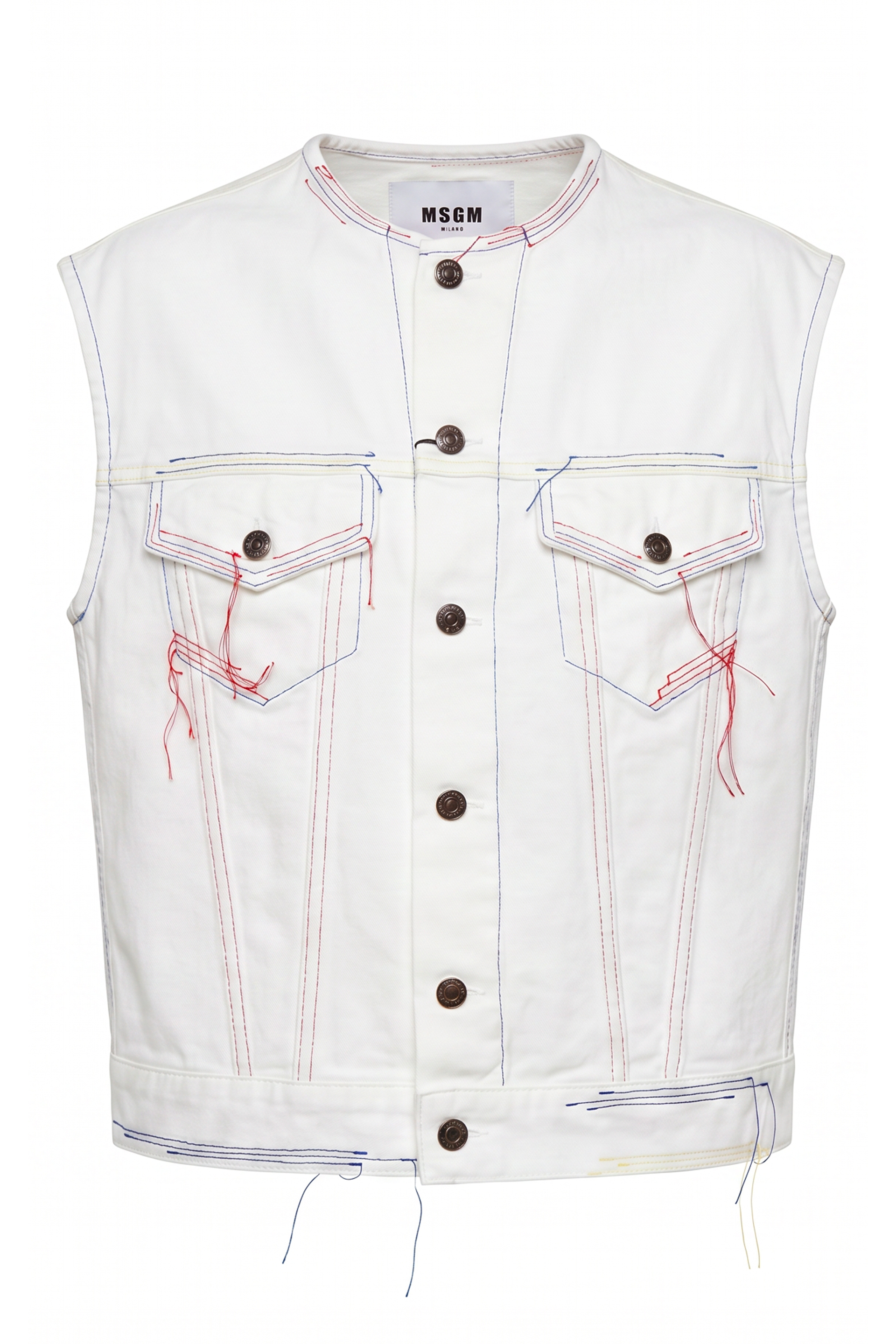 Sleeveless denim jacket