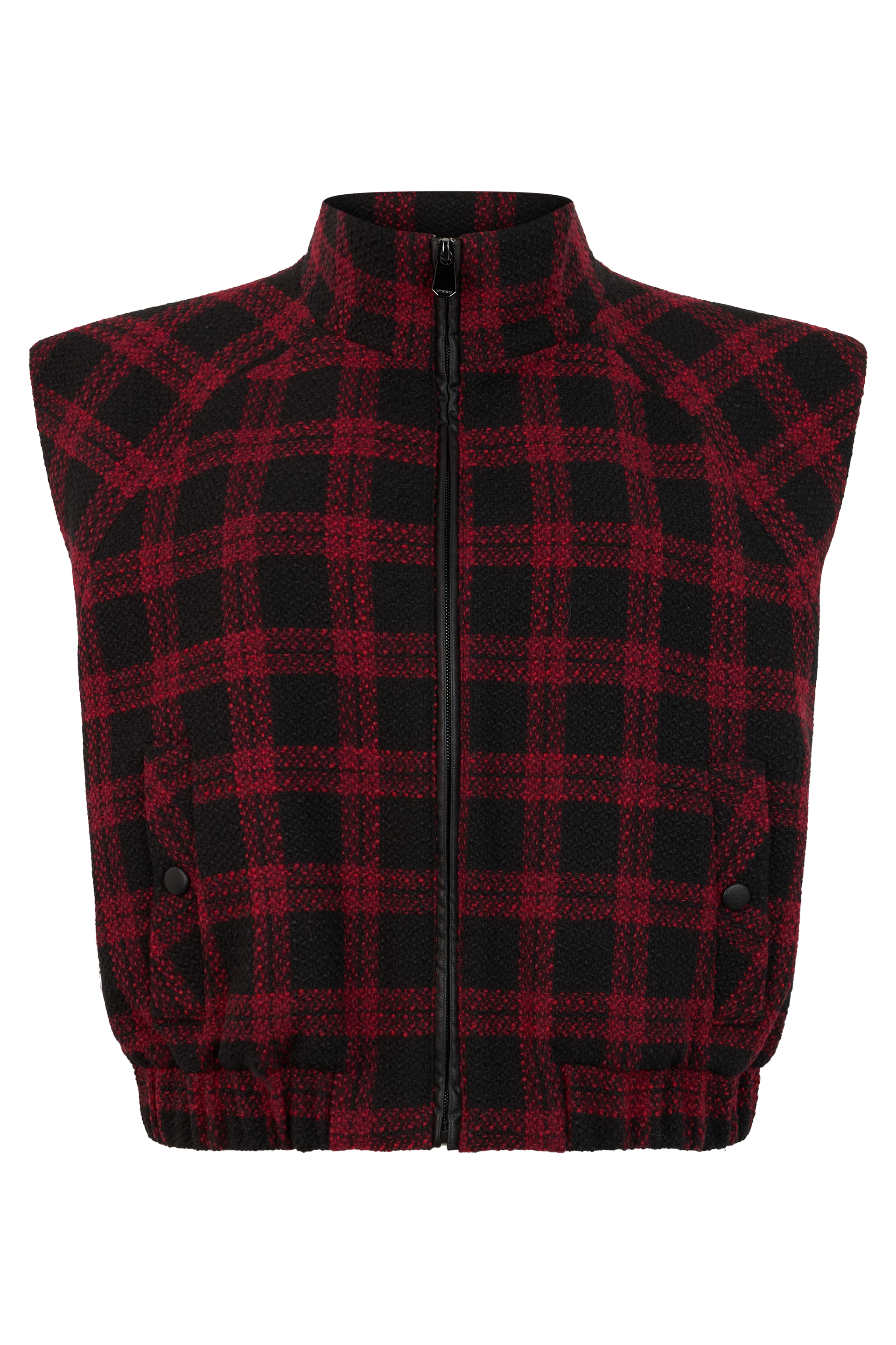 Checked vest