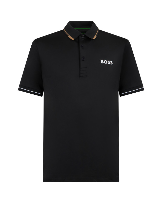 Pique cotton stretch polo