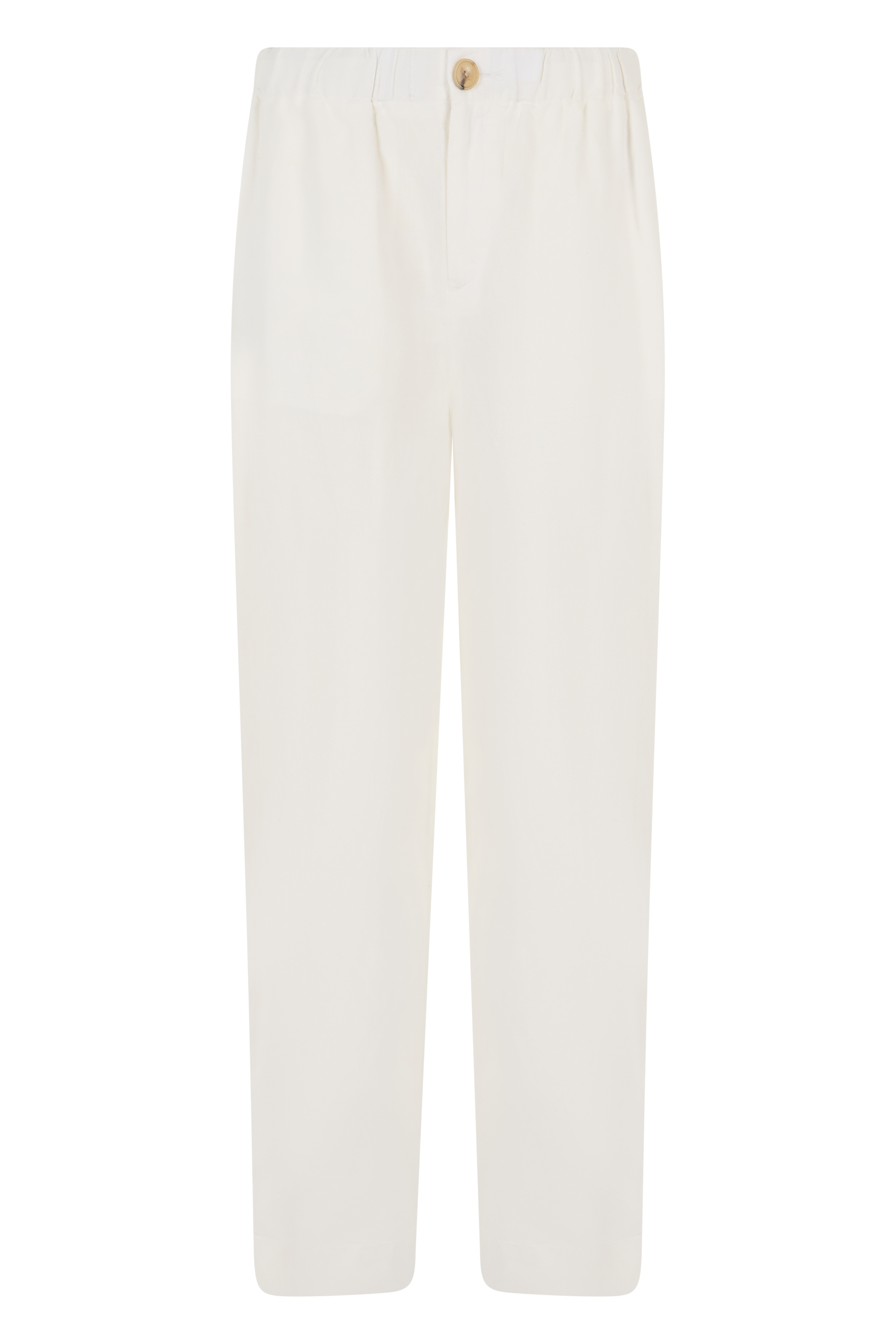 Wide-leg pants with elastic waistband