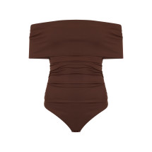 Body in stretch jersey with Ruffled Details