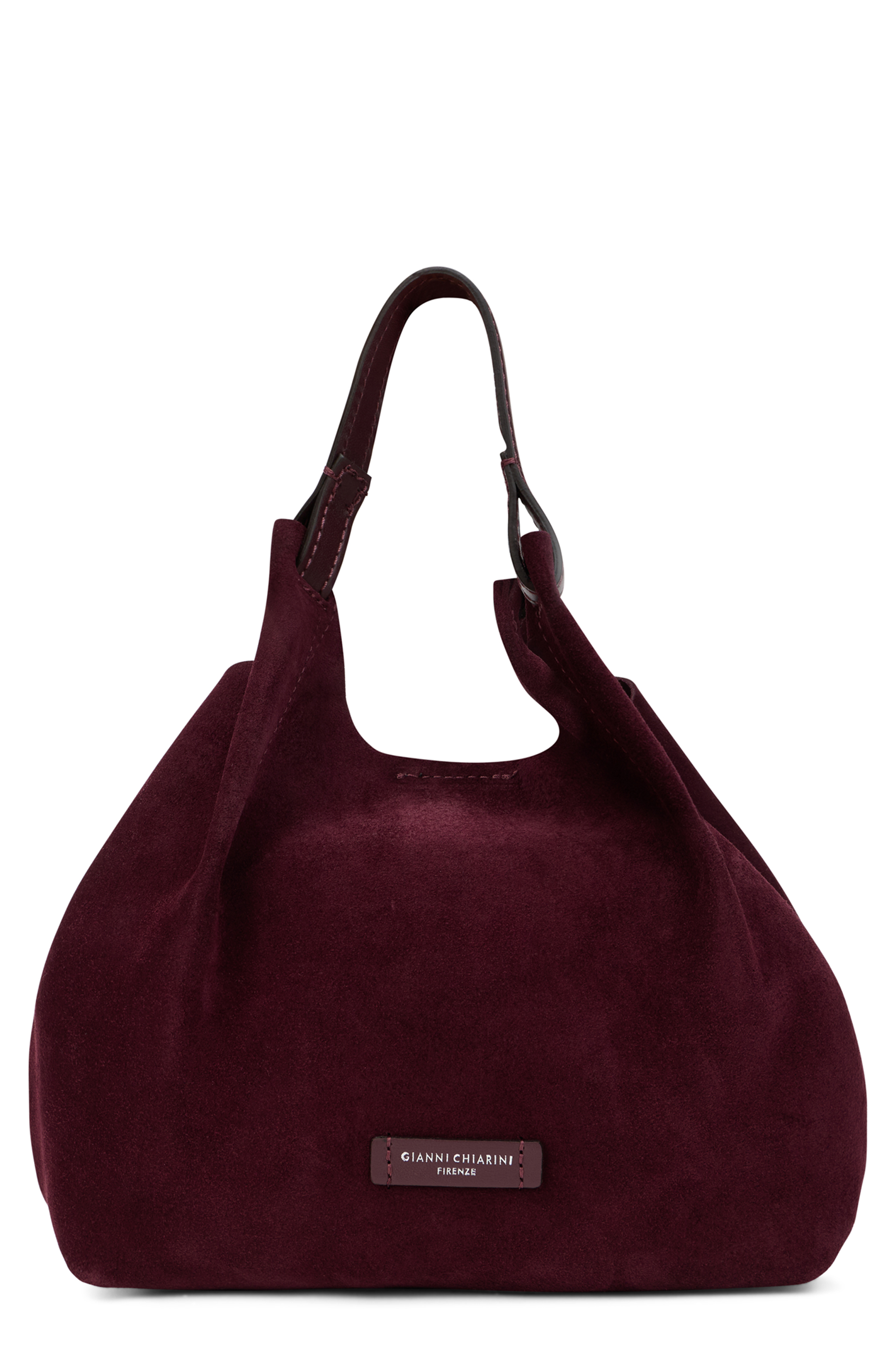 Suede shoulder bag