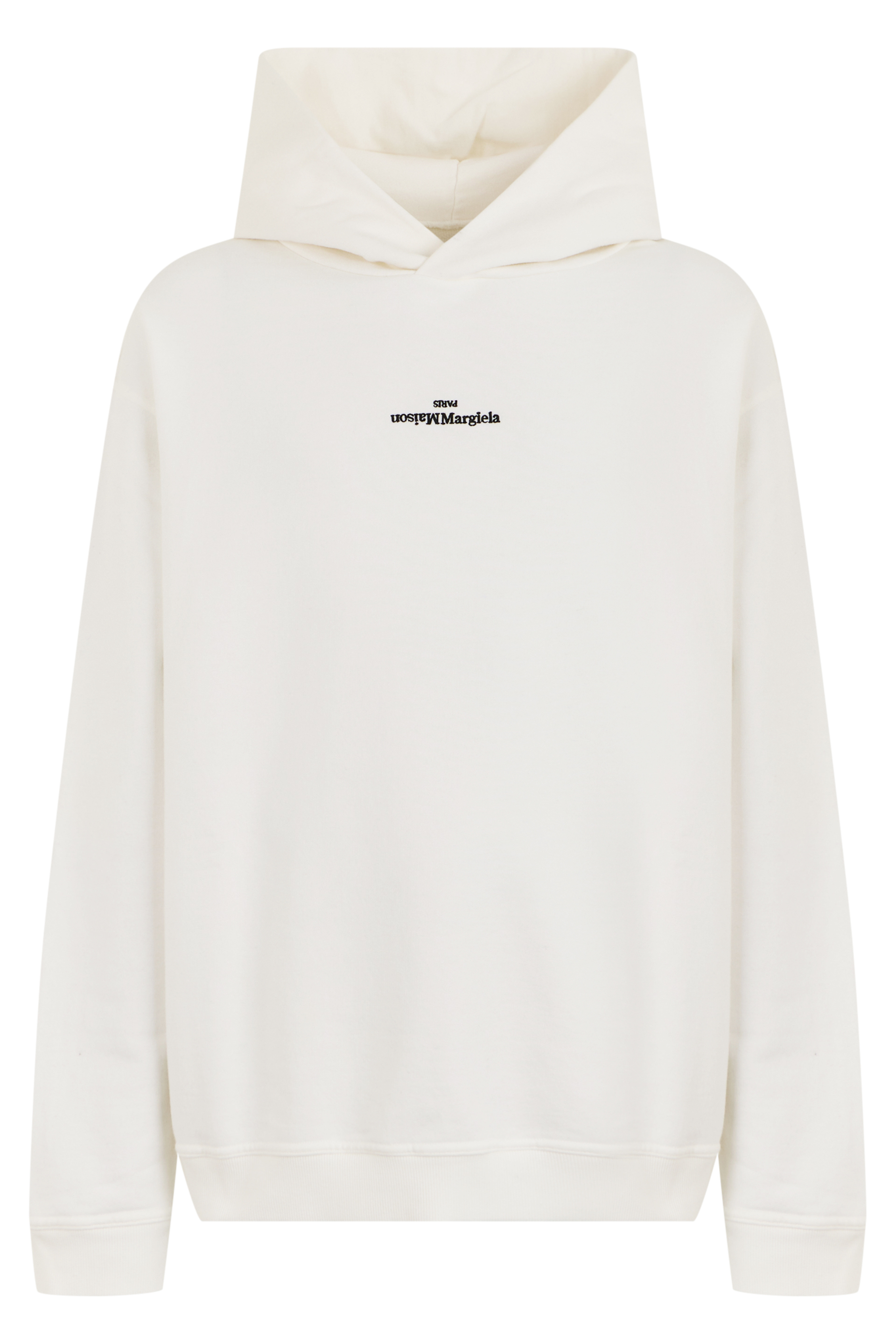 Hoodie in cotton with hood and embroidered logo