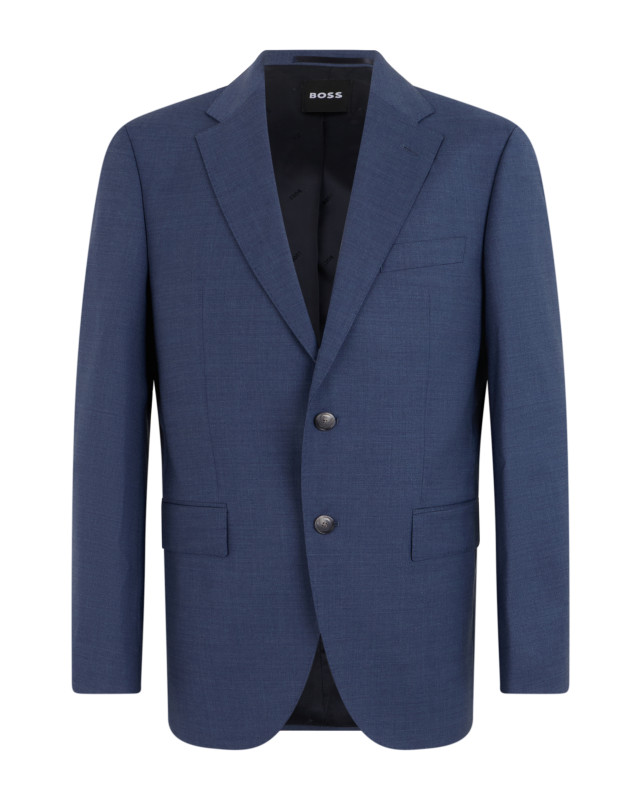 Single-breasted wool blazer