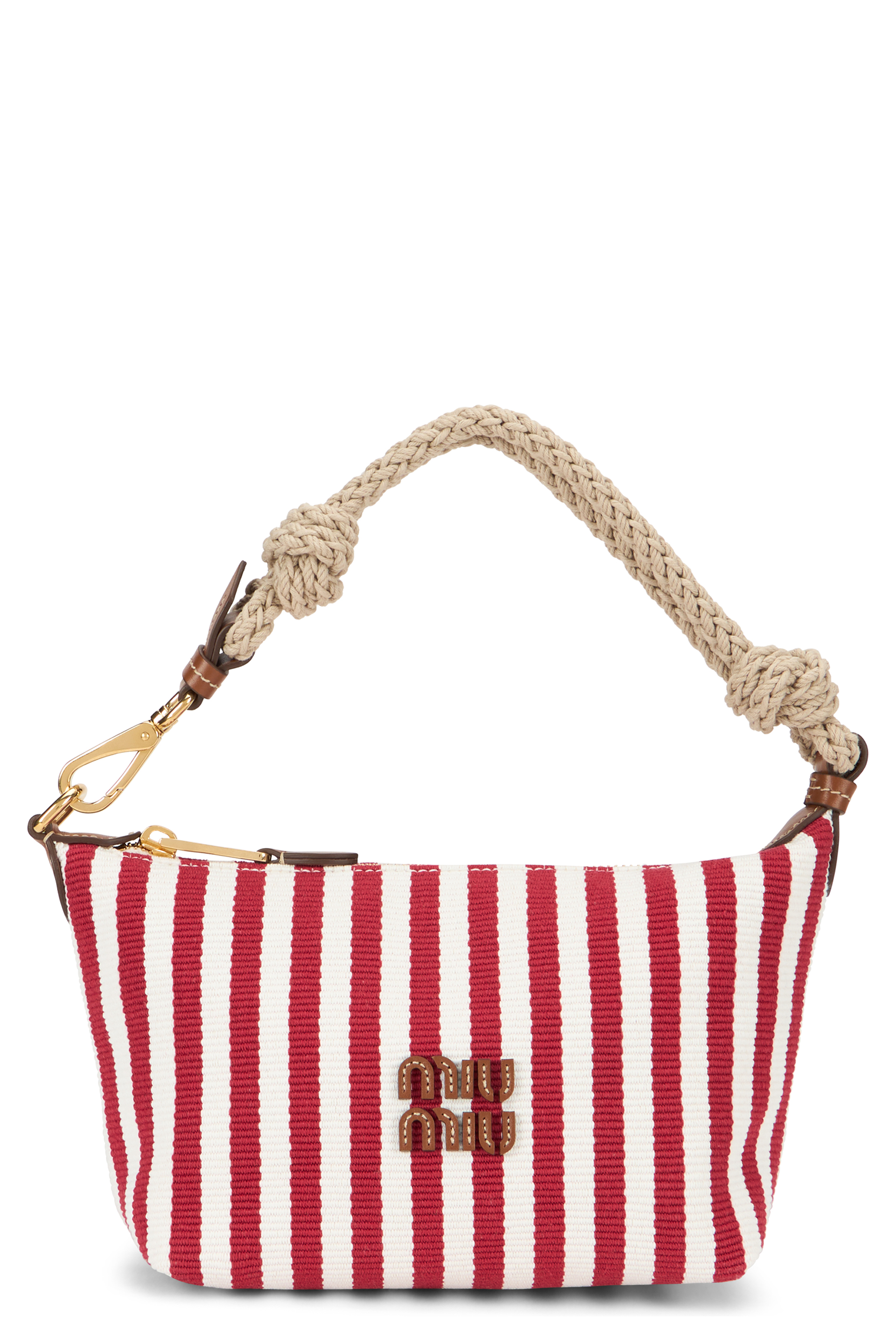 Striped shoulder bag