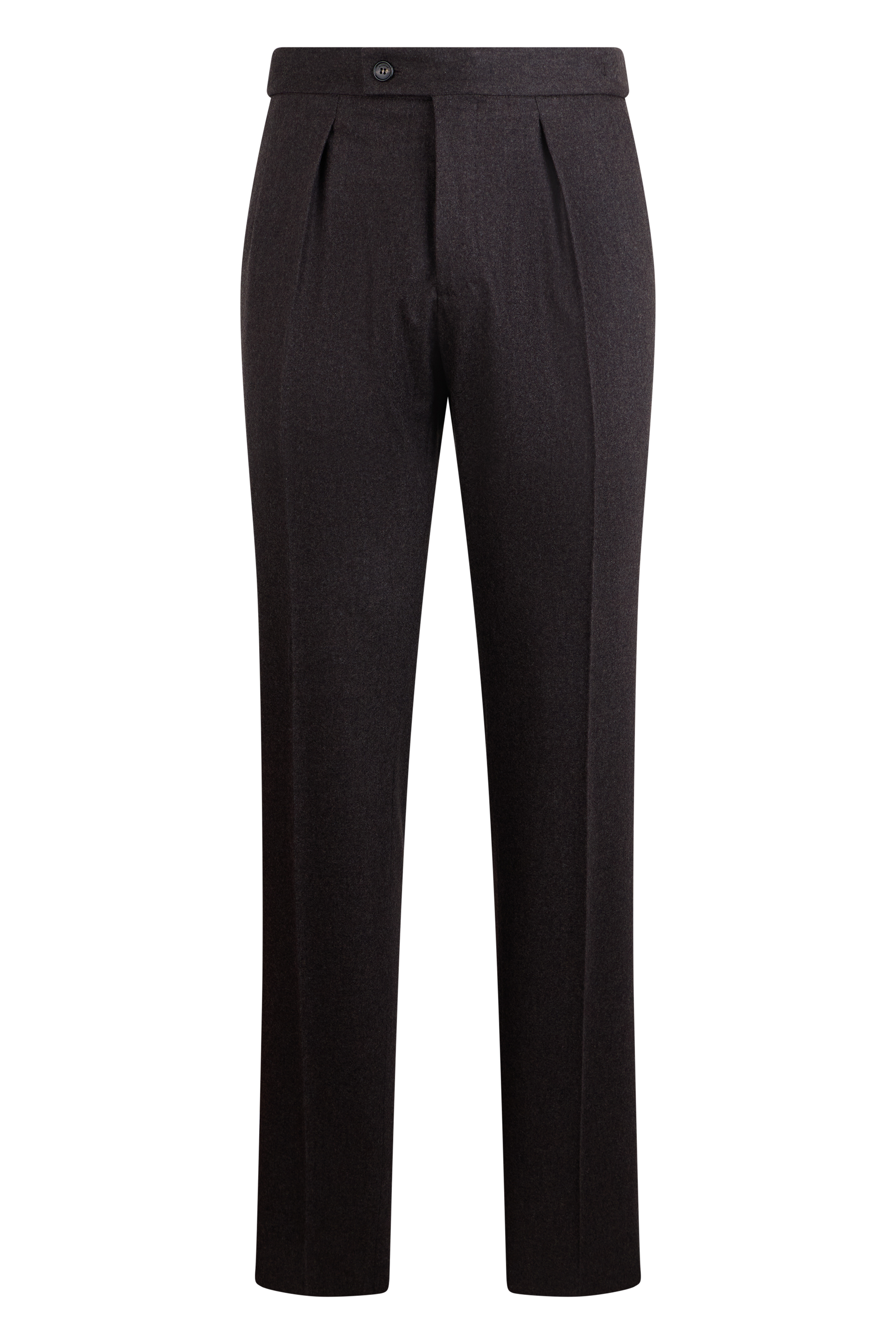 Straight pants in virgin wool blend