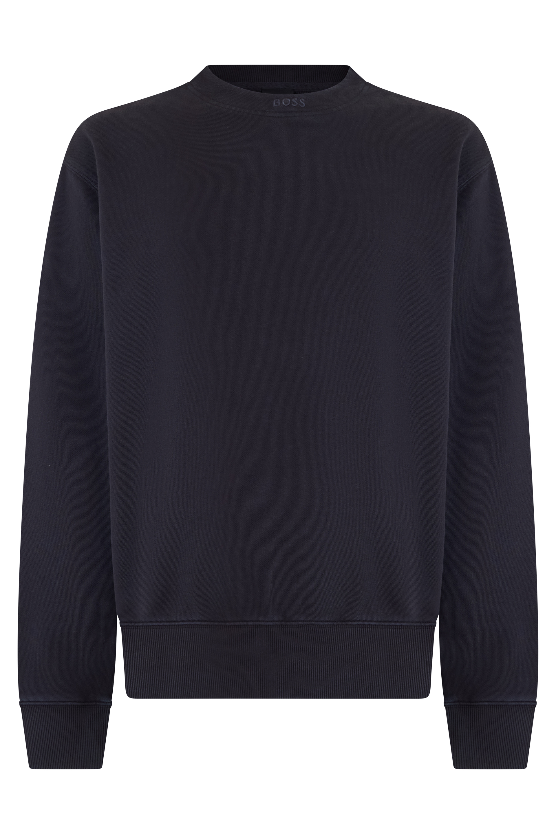 Cotton sweatshirt with embroidered logo