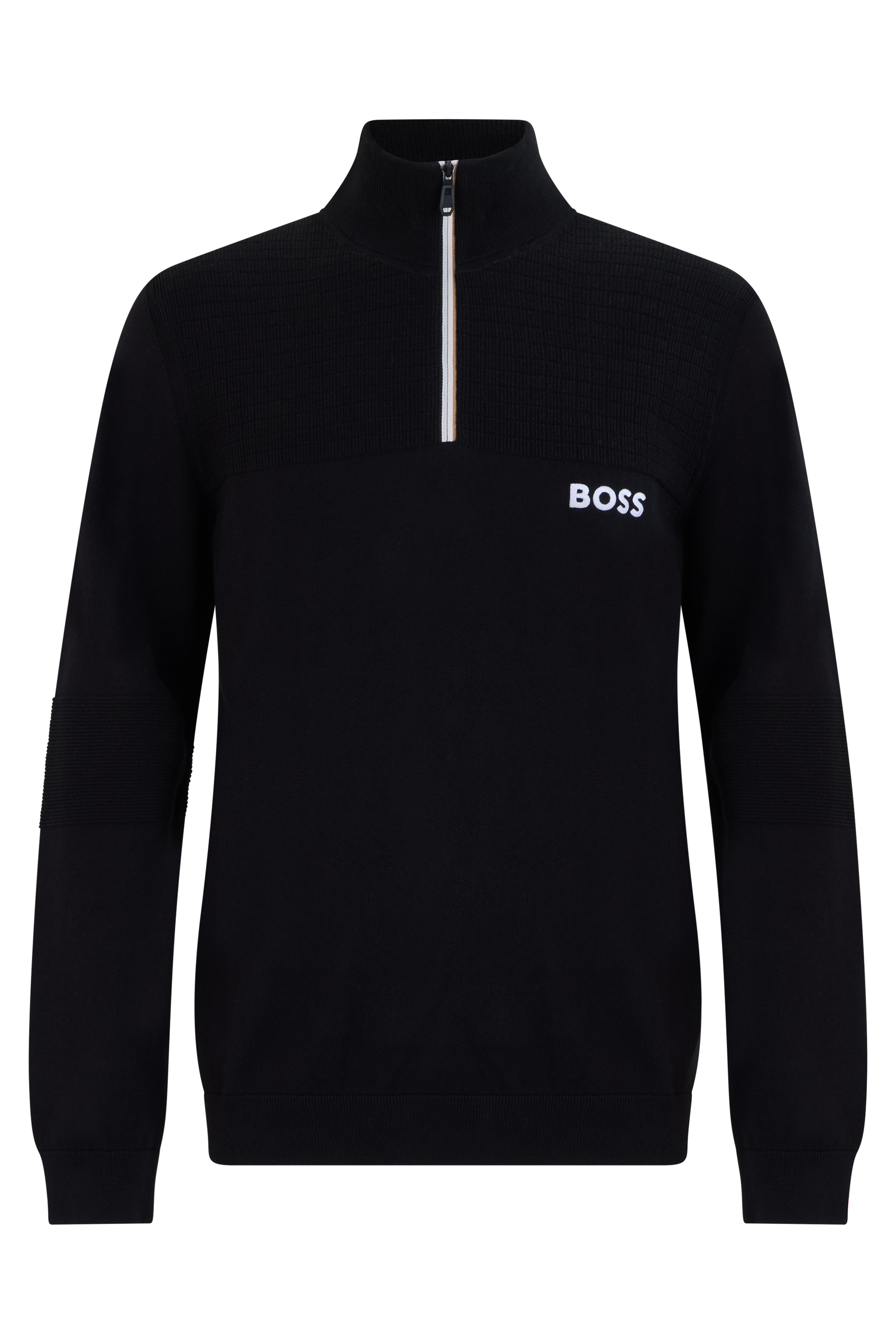 Cotton sweatshirt with high collar