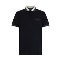 Cotton polo with short sleeves