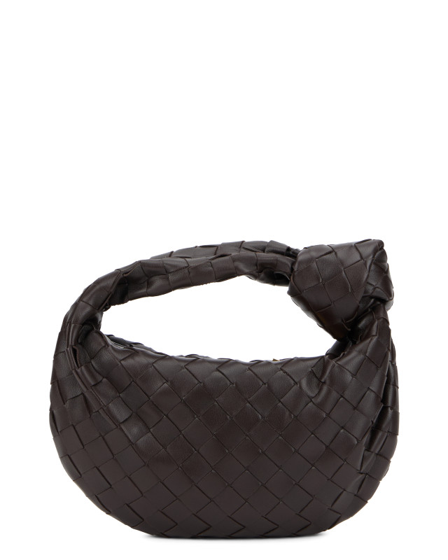 Mini Jodie bag in woven leather