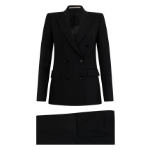 Complete with a double-breasted jacket and trousers