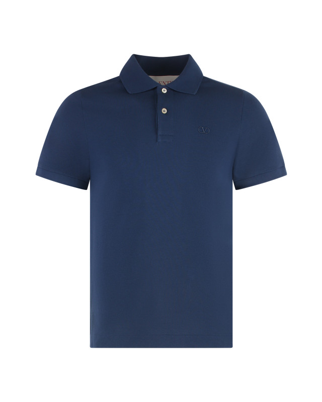 Cotton-piqué polo shirt