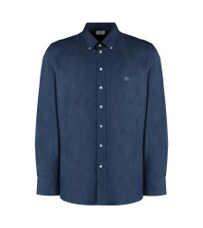 Button-down collar cotton shirt