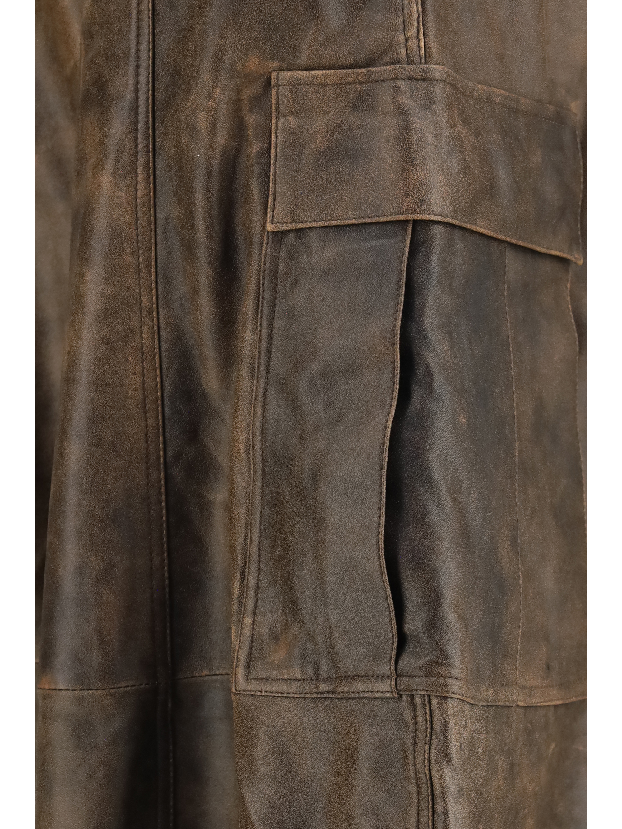 Leather Cargo Pants