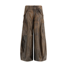 Leather Cargo Pants