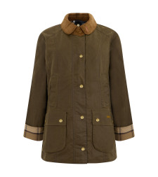 Jacket with contrasting collar