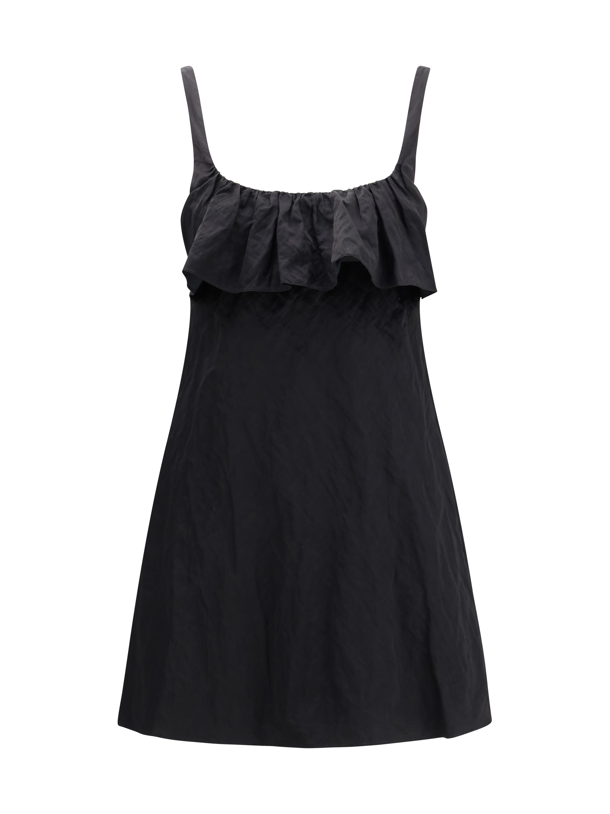 Mini Dress in washed technical satin