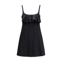 Mini Dress in washed technical satin
