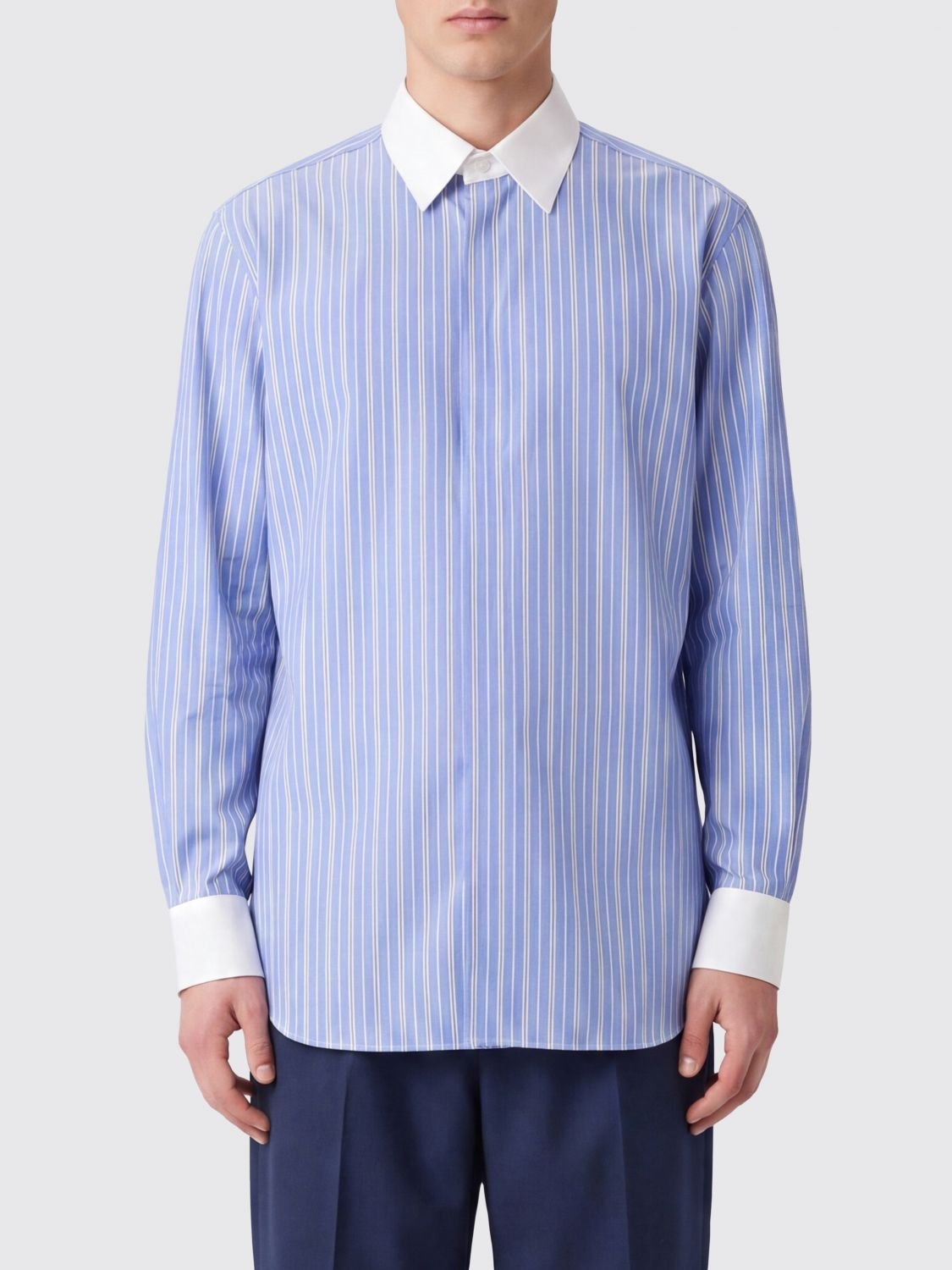 [Tom Ford] Shirts Long Sleeve FW26 HRN006FMS116 UWB