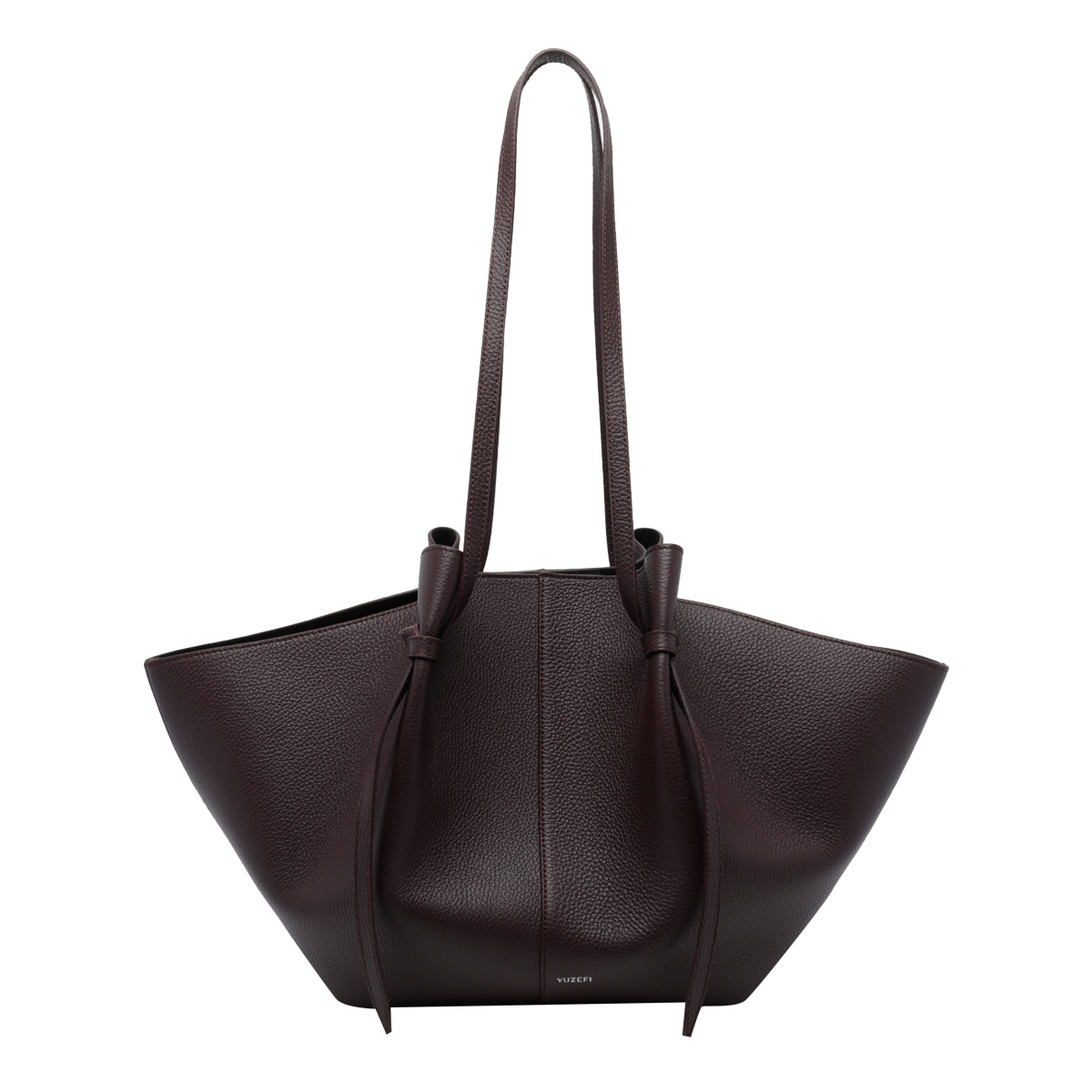[YUZEFI] Shoulder bag FW26 LARGE MOCHIPEBBLE GRAIN LEATHERL078