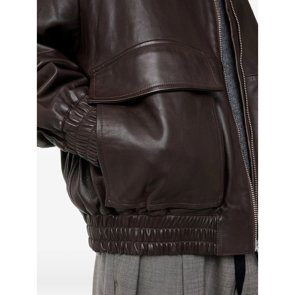 [Studio Nicholson] Leather Jacket FW26 SNM-1115 PISTON BROWN