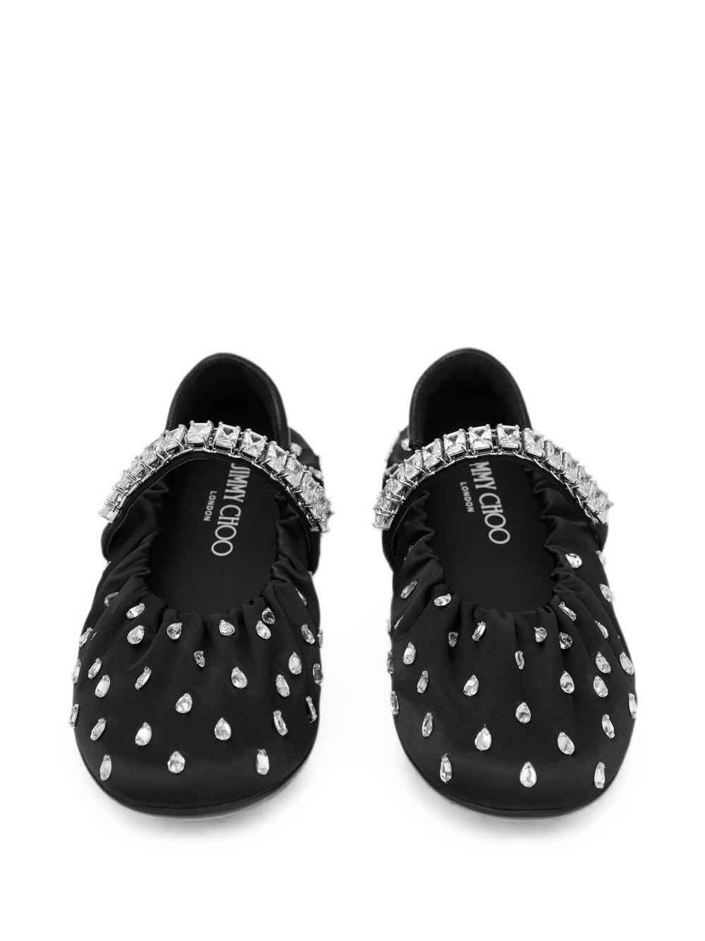 JIMMY CHOO JADEBALLERINA QEPBLACK/CRYSTAL