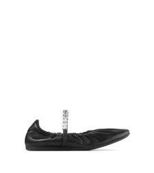 JIMMY CHOO JADEBALLERINA GKEQEABLACK/CRYSTAL