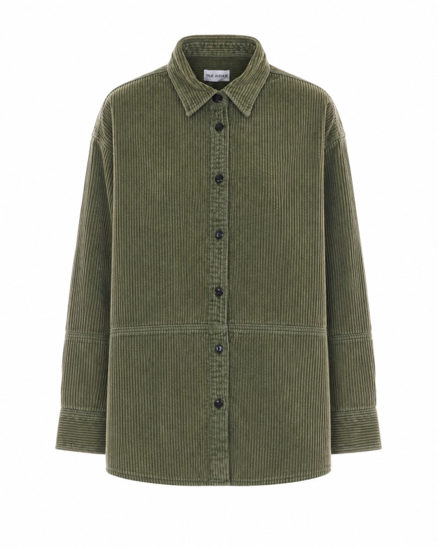 [TRUE AVENUE] Shirts Long Sleeve FW26 LUDOVICACORDUROYOLD GREEN