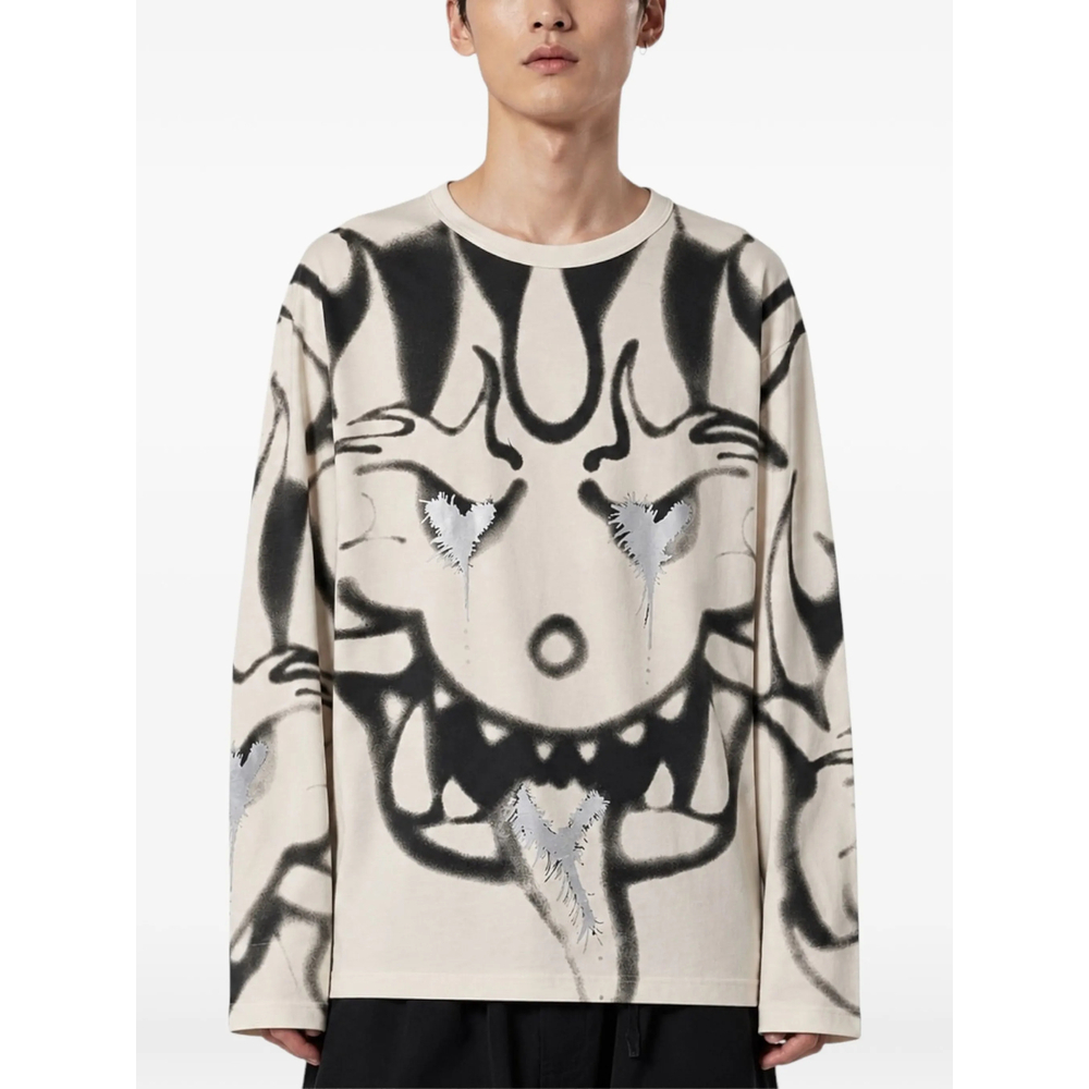 [Y-3] T-shirts Long Sleeve FW26 KX3815  WHITE